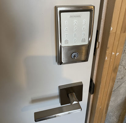 High security lock installation